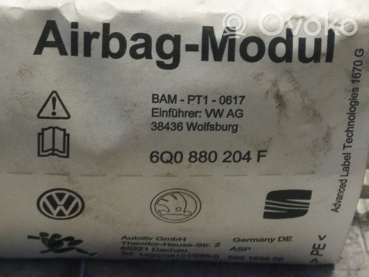 Skoda Fabia Mk1 (6Y) Poduszka powietrzna Airbag pasażera 6Q0880204F