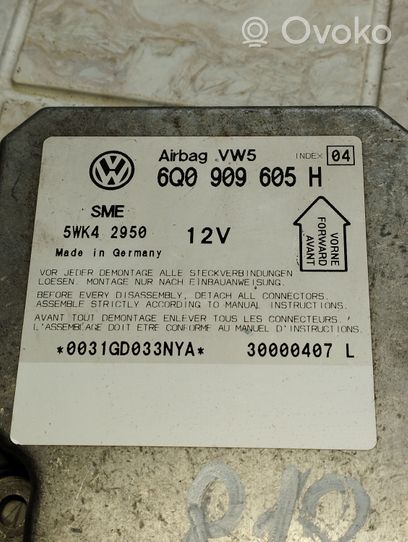 Skoda Fabia Mk1 (6Y) Gaisa spilvenu vadības bloks 6Q0909605H