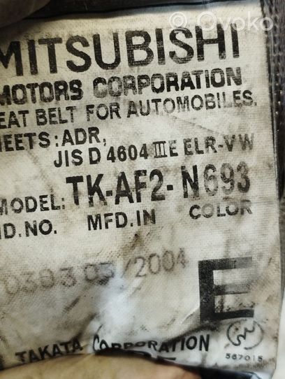 Mitsubishi Grandis Etuistuimen turvavyö TKAF2N693