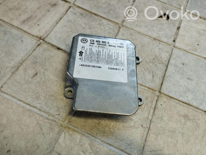 Volkswagen Fox Sterownik / Moduł Airbag 1C0906605K