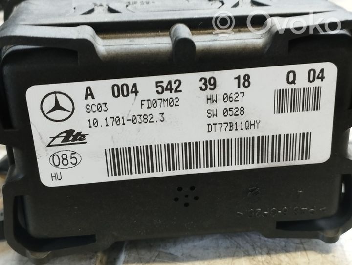 Mercedes-Benz S W221 ESP Drehratensensor Querbeschleunigungssensor A0045423918