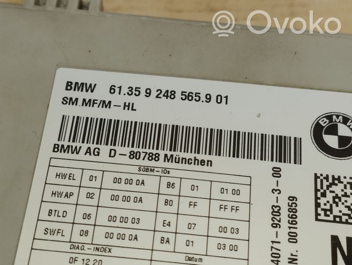 BMW 5 GT F07 Module de commande de siège 613592485659