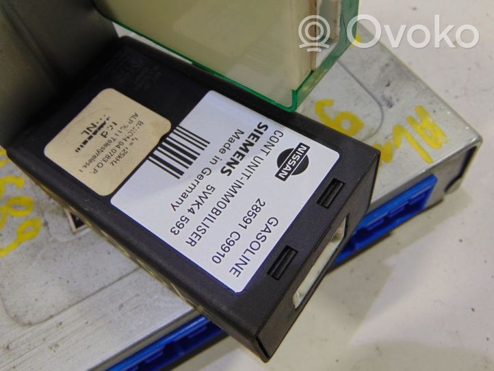 Nissan Almera Komputer / Sterownik ECU i komplet kluczy 237101N610