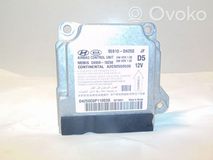 KIA Optima Module de contrôle airbag 95910D4250