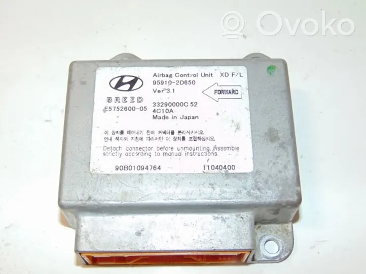 Hyundai Elantra Centralina/modulo airbag 959102D650