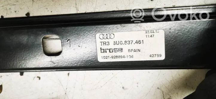 Audi Q3 8U Front door window regulator with motor 8U0837461