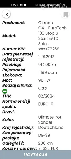 Citroen C4 II Monitor / wyświetlacz / ekran 9813810680