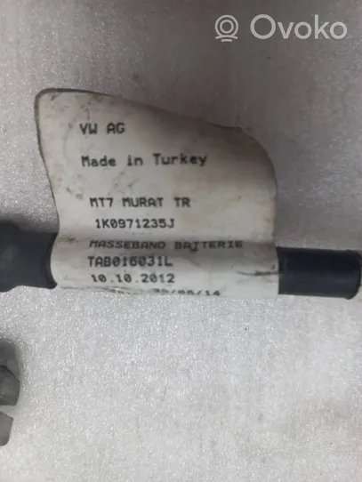 Volkswagen Caddy Cable negativo de tierra (batería) 1K0971235J