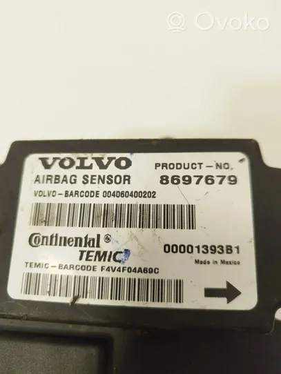 Volvo S40 Module de contrôle airbag 8697679