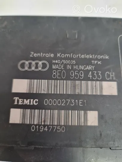 Audi A4 S4 B7 8E 8H Module confort 8E0959433CH