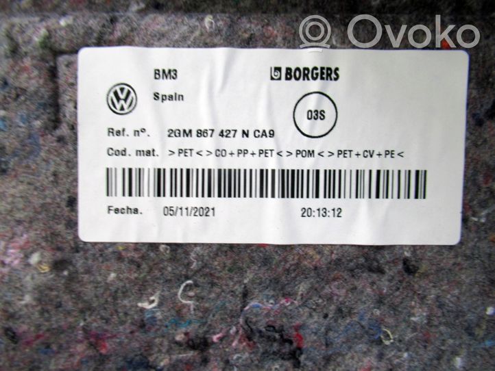 Volkswagen T-Cross Нижний отделочный щит бока багажника 2GM867427N