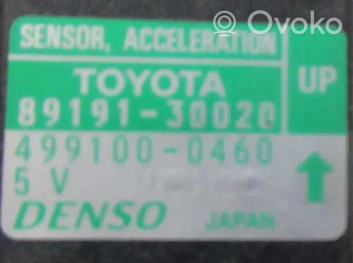 Toyota Land Cruiser (J120) ESP (elektroniskās stabilitātes programmas) sensors (paātrinājuma sensors) 8919130020