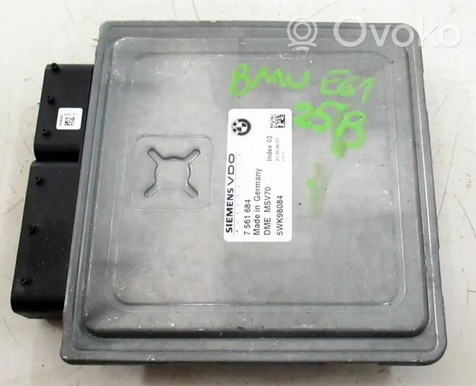 BMW 5 E60 E61 Calculateur moteur ECU 7561684