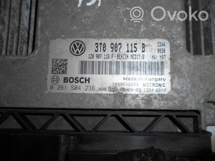 Skoda Superb B6 (3T) Sterownik / Moduł ECU 3T0907115B