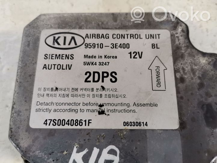 KIA Sorento Airbag control unit/module 959103E400