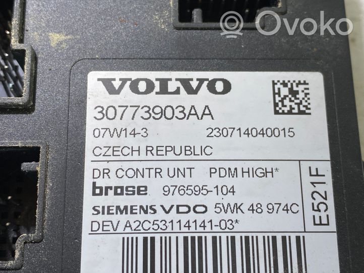 Volvo C30 Mécanisme lève-vitre avant avec moteur 30773903AA