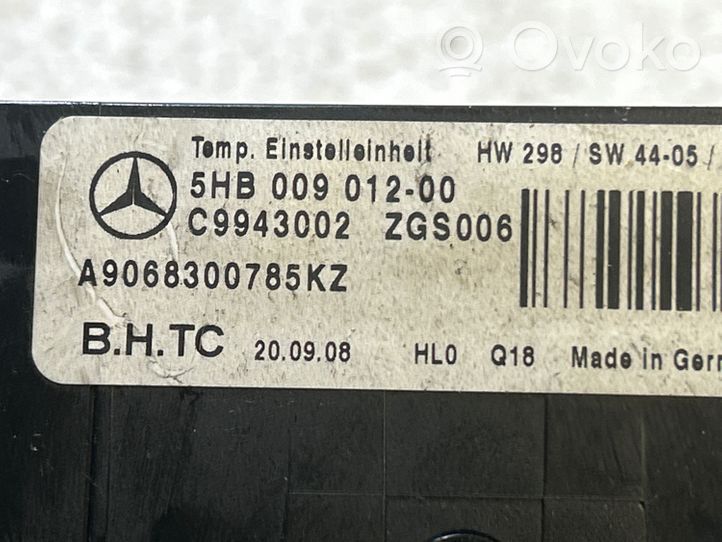 Mercedes-Benz Sprinter W906 Oro kondicionieriaus/ šildymo valdymo blokas A9068300785KZ