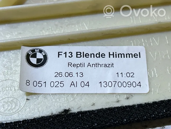 BMW 6 F12 F13 Plastikowe elementy podsufitki 8051025