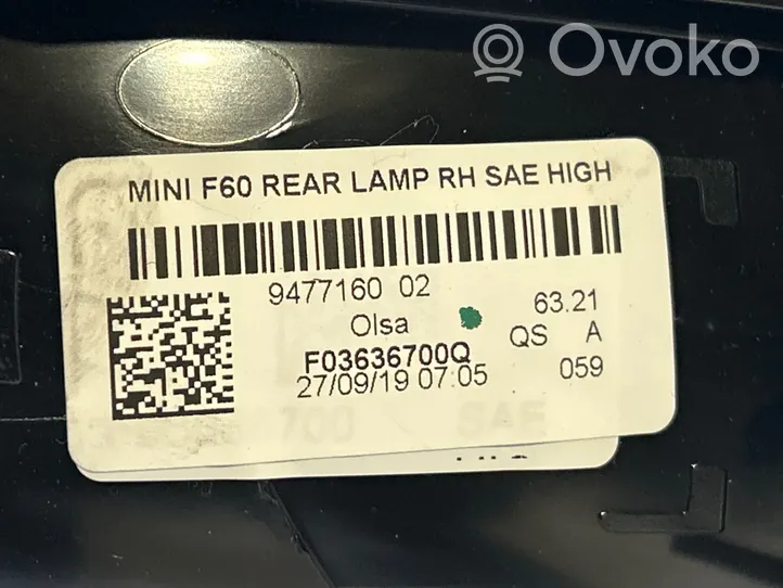 Mini Cooper Countryman F60 Feux arrière / postérieurs 9477160