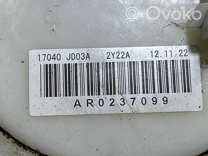 Nissan Qashqai Pompe à carburant 17040JD03A