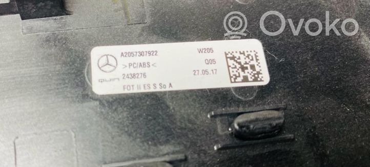 Mercedes-Benz GLC X253 C253 Altro elemento di rivestimento della portiera posteriore A2057307922