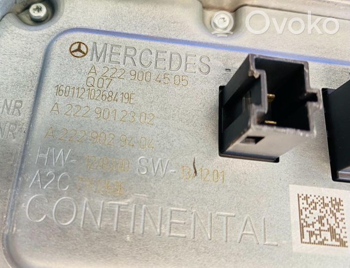 Mercedes-Benz S W222 Modulo di controllo ballast LED A2229004505