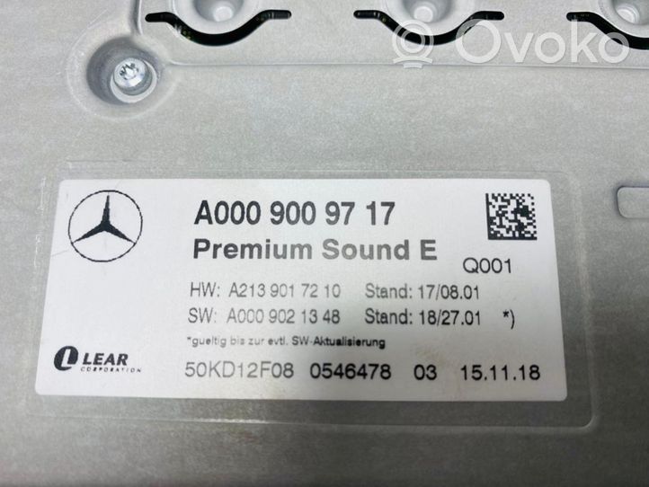 Mercedes-Benz S C217 Amplificateur de son A0009009717