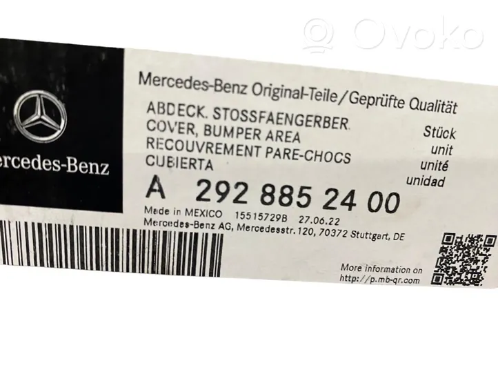 Mercedes-Benz GLE (W166 - C292) Rivestimento del pannello parte angolare del paraurti anteriore A2928852400