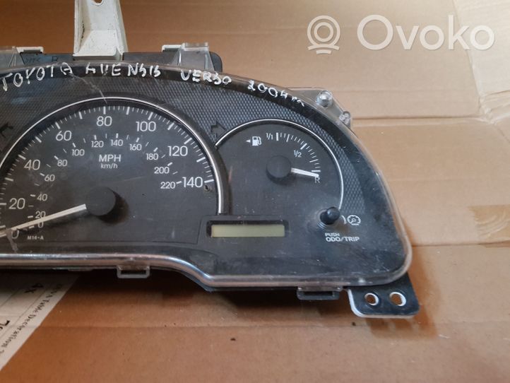 Toyota Avensis Verso Compteur de vitesse tableau de bord 838004451