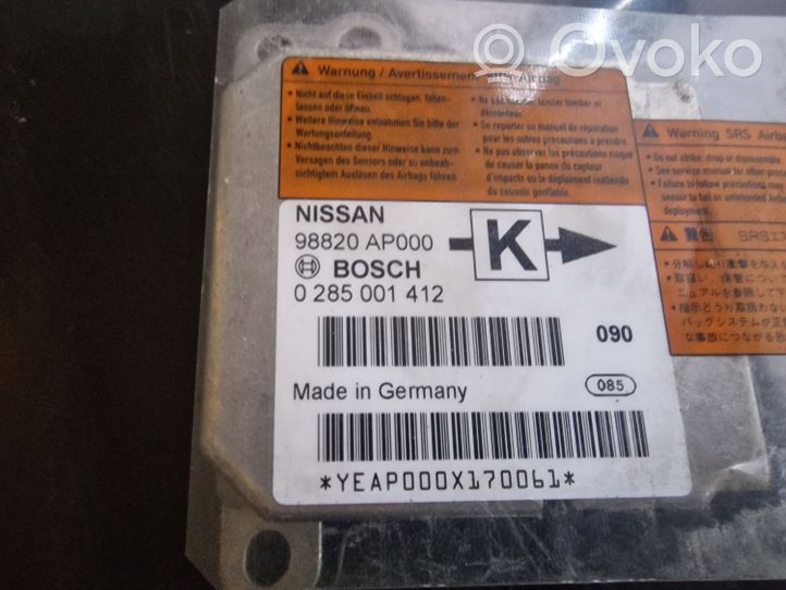 Nissan Micra Sterownik / Moduł Airbag 98820AP000