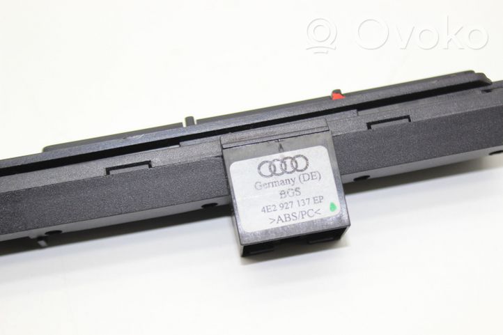 Audi A8 S8 D3 4E Interrupteur feux de détresse 4E2927137EP