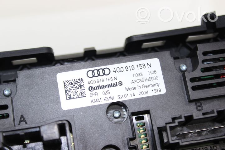 Audi A6 S6 C7 4G Ilmastoinnin ohjainlaite 4G0919158N