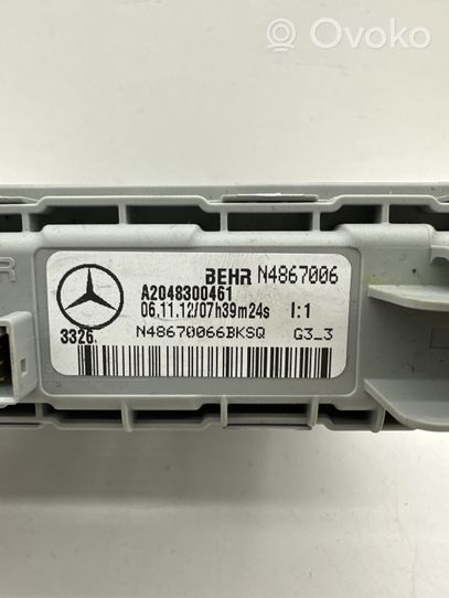 Mercedes-Benz CLS C218 X218 Radiateur électrique de chauffage auxiliaire A2048300461