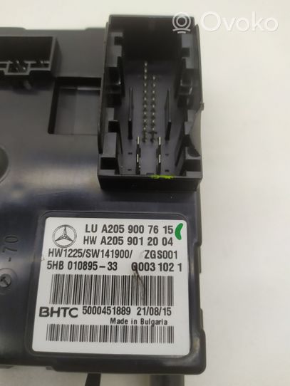 Mercedes-Benz C W205 Centralina aria condizionata/riscaldamento A2059007615