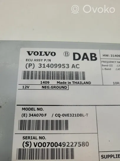 Volvo V40 Muut ohjainlaitteet/moduulit 31409953