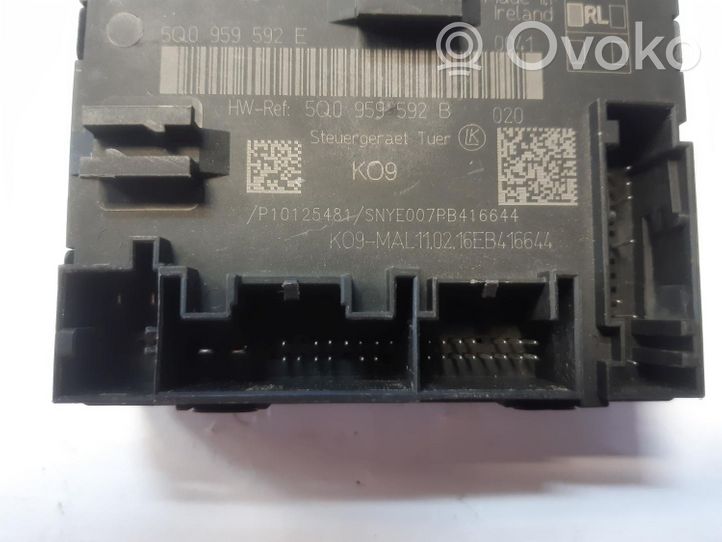 Renault Megane IV Oven ohjainlaite/moduuli 5Q0959592E