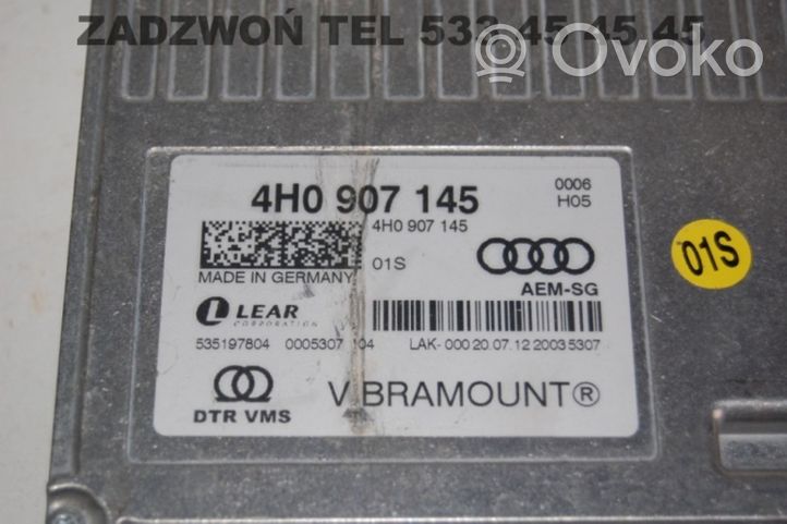 Audi A7 S7 4G Pakabos valdymo blokas 4H0907145