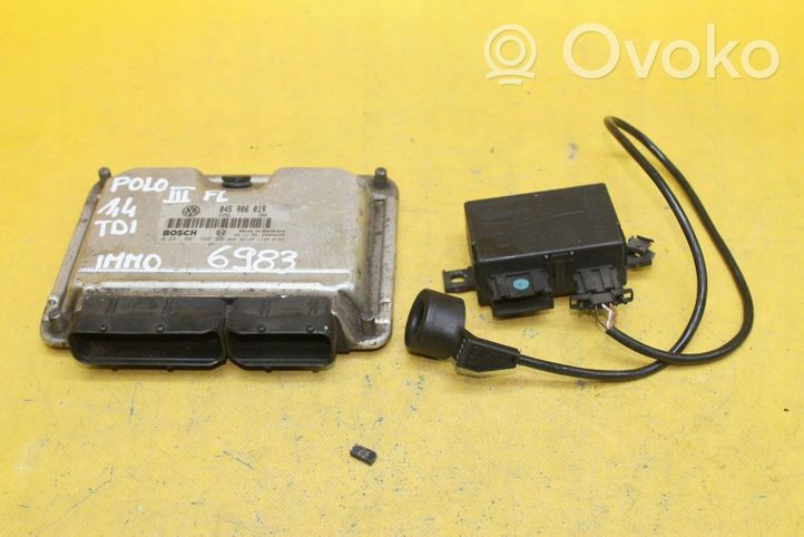 Volkswagen Polo III 6N 6N2 6NF Kit centralina motore ECU e serratura 