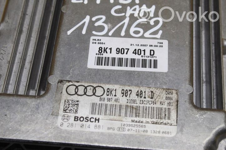 Audi A4 S4 B8 8K Moottorin ohjainlaite/moduuli (käytetyt) 8K1907401D