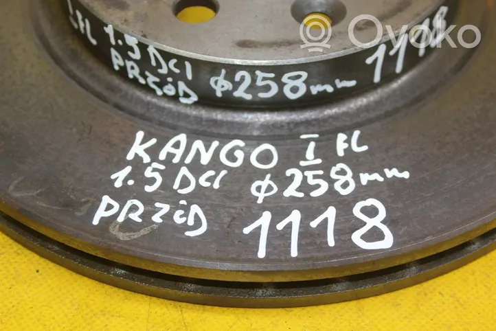 Renault Kangoo I Priekinis stabdžių diskas 