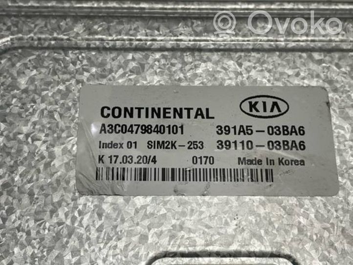 KIA Ceed Moottorin ohjainlaite/moduuli 3911003BA6