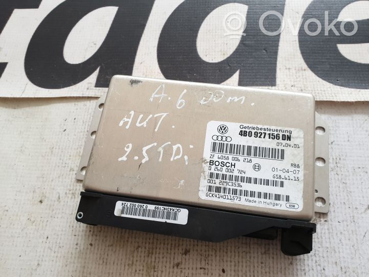 Audi A6 S6 C5 4B Pavarų dėžės valdymo blokas 4B0927156DN