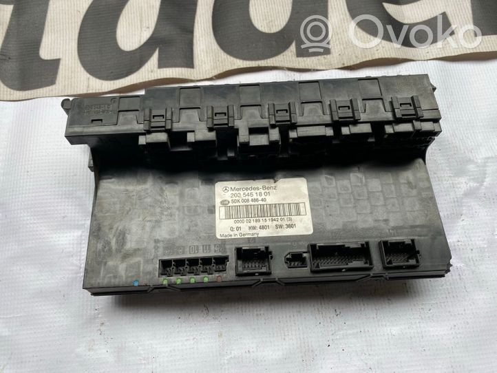 Mercedes-Benz C W203 SAM control unit A2035451801