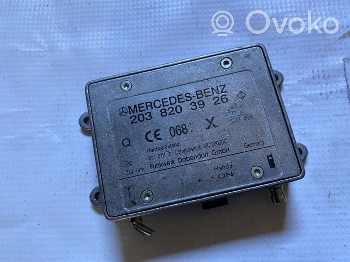 Mercedes-Benz CLK A208 C208 Module unité de contrôle d'antenne a2038203926