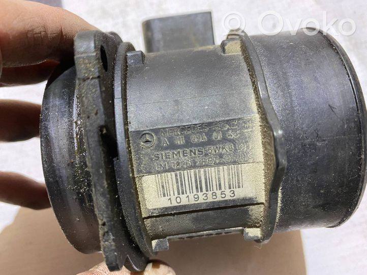 Mercedes-Benz C W203 Mass air flow meter A1110940148