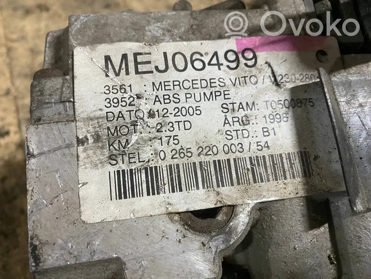 Mercedes-Benz Vito Viano W638 ABS Pump 0265220003