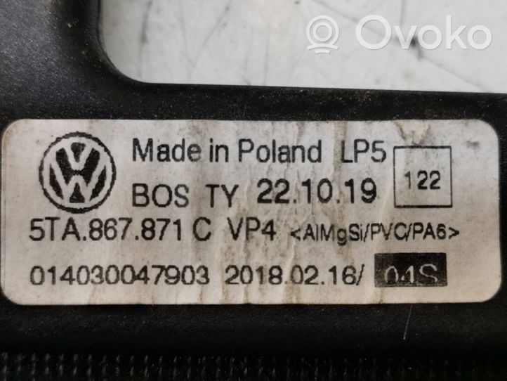 Volkswagen Caddy Užuolaida (štorkė) 5TA867871C