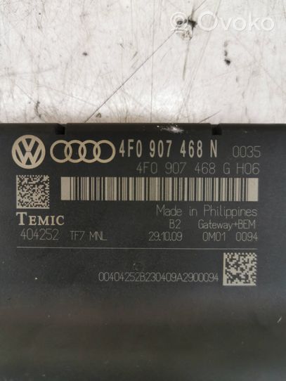 Audi A6 S6 C6 4F Gateway valdymo modulis 4F0907468G