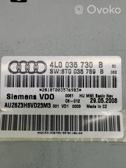 Audi A4 S4 B8 8K Navigaatioyksikkö CD/DVD-soitin 4L0035730B