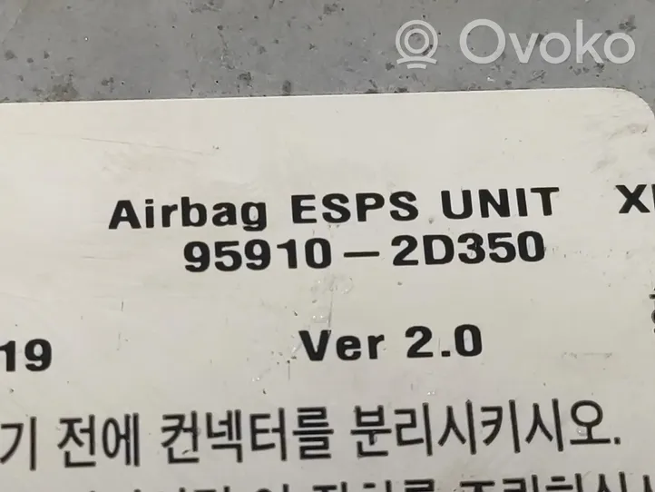 Hyundai Elantra Sterownik / Moduł Airbag 959102D350